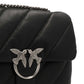 PINKO Black Lamb Leather Crossbody Bag