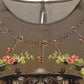 Dolce & Gabbana Brown Keys Roses Printed Silk Blouse Top