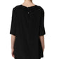 Dolce & Gabbana Black Floral Silk Heart Appliqué Blouse Top