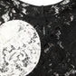 Dolce & Gabbana Black White Floral Lace Short Sleeve Blouse Top