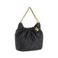 Tory Burch Black Calf Leather Bos Taurus Shoulder Bag