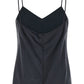Max Mara Gray Silk Sleeveles T-Shirt