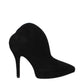 Alaïa Black Leather Ankle Boots