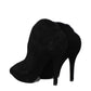 Alaïa Black Leather Ankle Boots
