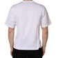 Dolce & Gabbana White Metal DG Logo Cotton Short Sleeves T-shirt