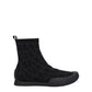 Valentino Garavani Black Fabric High Top Sneakers