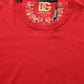 Dolce & Gabbana Red Goodluck 2023 Cotton Crew Neck T-shirt