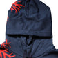 Dolce & Gabbana Blue Cotton Coral Logo Hooded Sweatshirt Sweater