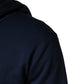 Dolce & Gabbana Blue Cotton Coral Logo Hooded Sweatshirt Sweater