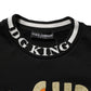 Dolce & Gabbana Black Super King Crew Neck Sweatshirt Sweater