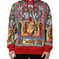 Dolce & Gabbana Multicolor Glamzilla Hooded Men Sweatshirt Sweater