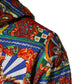 Dolce & Gabbana Multicolor Glamzilla Hooded Men Sweatshirt Sweater