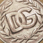 Dolce & Gabbana Brown Cotton Logo Coin Hooded Pullover Sweater