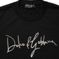 Dolce & Gabbana Black embroidered Logo Crew Neck Pullover Sweater