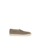 Brunello Cucinelli Gray Calf Leather Bos Taurus Slip-On Loafers