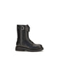 Alexander McQueen Black Calf Leather Bos Taurus Lace-Up Boots