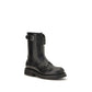 Alexander McQueen Black Calf Leather Bos Taurus Lace-Up Boots