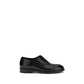 Santoni Black Calf Leather Bos Taurus Oxfords And Derbies