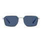Emporio Armani Gray Metal Sunglasses