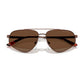 Emporio Armani Brown Metal Sunglasses