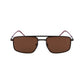 Lacoste Brown Metal Sunglasses