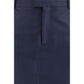 Gucci Blue Silk Skirt