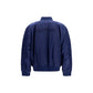 Balmain Blue Polyamide Bomber
