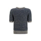 Balmain Blue Polyamide Sweatshirt