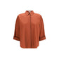 Brunello Cucinelli Brown Cotton Shirt