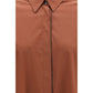 Brunello Cucinelli Brown Cotton Shirt