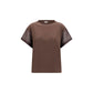 Brunello Cucinelli Brown Cotton T-Shirt