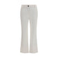 Brunello Cucinelli White Cotton Flared Pants