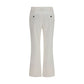Brunello Cucinelli White Cotton Flared Pants