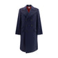 Brunello Cucinelli Blue Wool Oves Aries Coat