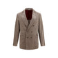 Brunello Cucinelli Gray Cotton Full-Length Jacket