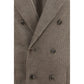 Brunello Cucinelli Gray Cotton Full-Length Jacket