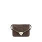 Valentino Garavani Brown Suede Leather Shoulder Bag