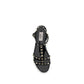 Valentino Garavani Black Rubber Flat Sandals