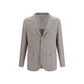 Brunello Cucinelli Beige Linen Full-Length Jacket