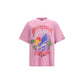 Balenciaga Purple Cotton T-Shirt