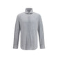 Brunello Cucinelli Gray Silk Dress Shirt