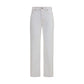 Versace White Cotton High-Waisted Jean