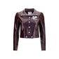 Courrèges Bordeaux Cotton Jacket
