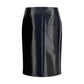 Courrèges Bordeaux Cotton Midi Skirt