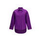 Balenciaga Purple Cotton Dress Shirt