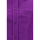 Balenciaga Purple Cotton Dress Shirt