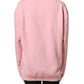 Philippe Model Pink Cotton Logo Long Sleeves Pullover Sweater