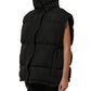Dolce & Gabbana Black Polyester Sleeveless Padded Men Puffer Jacket