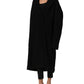 Dolce & Gabbana Black Double Breasted Men Trench Coat Jacket