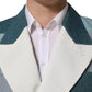 Dolce & Gabbana Multicolor Patchwork Linen Double Breasted Jacket